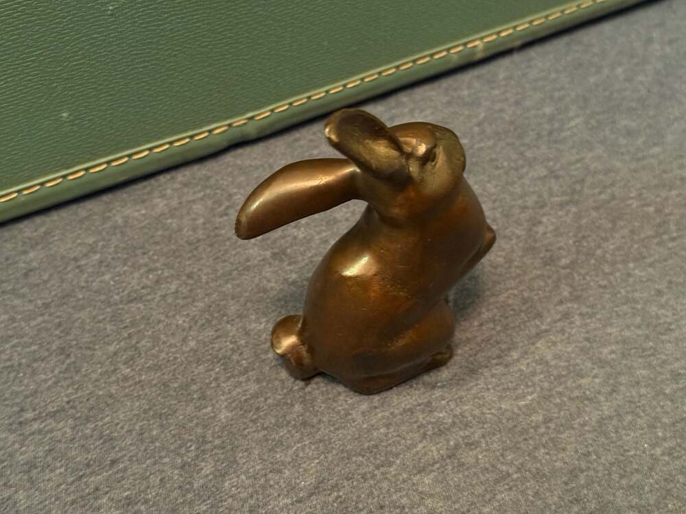 Vintage Cast Bronze Rabbit - Picture 3 of 6